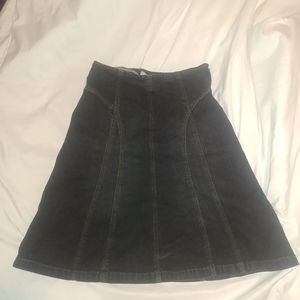 Long Denim Skirt